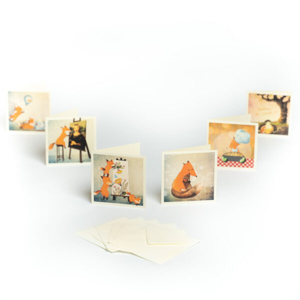 Набор открыток с лисами художника-иллюстратора Чудского края Майу Варес